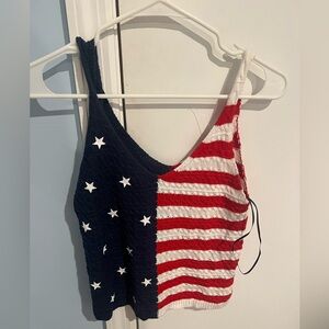 American flag tank top